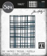 Picture of Sizzix Thinlits Die By Tim Holtz-Simple Plaid