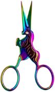 Picture of Singer Forged Unicorn Embroidery Scissors 4" Spectrum