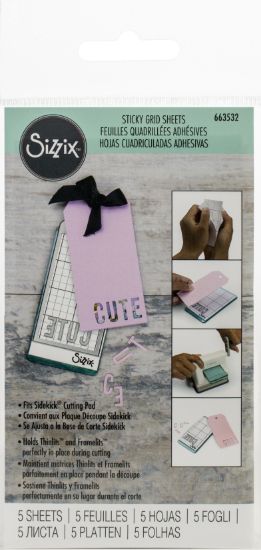 Picture of Sizzix Sidekick Sticky Grid 2.5"X4.75" 5/Pkg 
