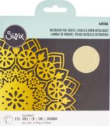 Picture of Sizzix Effectz Decorative Foil Sheets 6"X6" 8/Pkg Gold