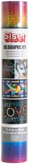 Picture of Siser Holographic HTV Vinyl 11.8"X36" Roll-Rainbow