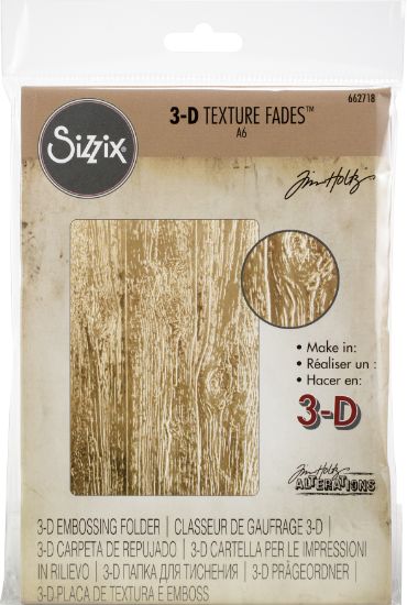 Picture of Sizzix 3D Texture Fades Embossing Folder By Tim Holtz Lumber