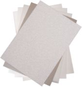 Picture of Sizzix Surfaces Opulent Cardstock Pack 8"X11.5" 50/Pkg Silver