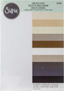 Picture of Sizzix Textured Cardstock Sheets A4 60/Pkg Assorted Colors-Neutrals