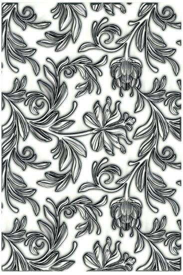 Picture of Sizzix 3D Texture Fades Embossing Folder By Tim Holtz Mini Botanical