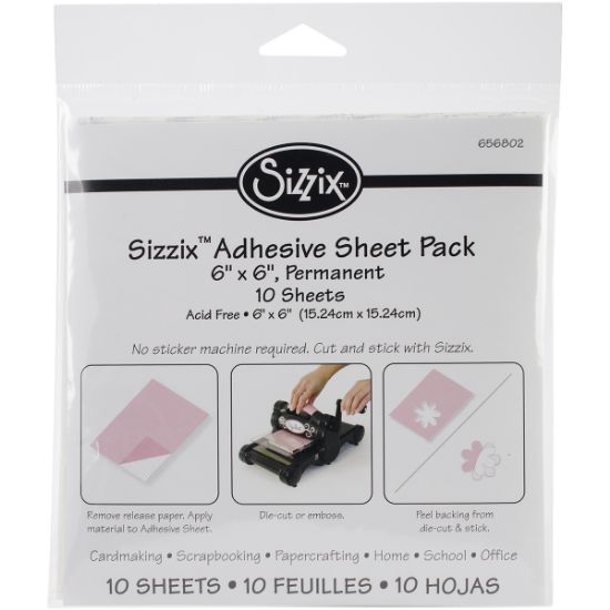 Picture of Sizzix 6"X6" Adhesive Sheets 10/Pkg 