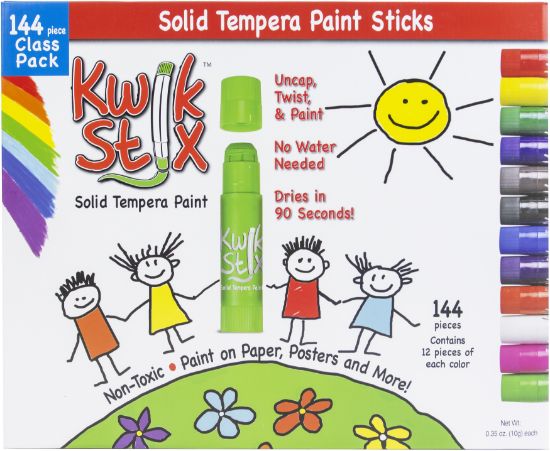 Picture of Kwik Stix Tempera Paint Classpack 144/Pkg Classic Colors, 12 Of Each Color