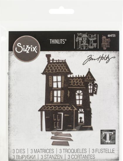 Picture of Sizzix Thinlits Dies By Tim Holtz 3/Pkg Haunted