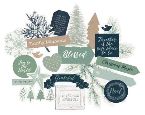 Picture of Kaisercraft Collectables Cardstock Die-Cuts-Mint & Mistletoe