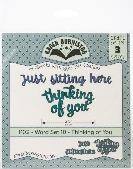 Picture of Karen Burniston Dies Word Set 10 - Thinking Of You
