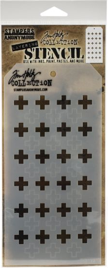 Picture of Tim Holtz Layered Stencil 4.125"X8.5" Shifter Plus