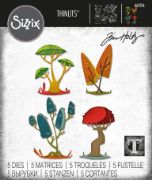 Picture of Sizzix Thinlits Dies By Tim Holtz 5/Pkg Funky Toadstools