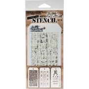 Picture of Tim Holtz Mini Layered Stencil Set 3/Pkg Set #16