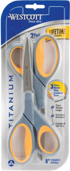 Picture of Titanium Straight Scissors 8" 2/Pkg  