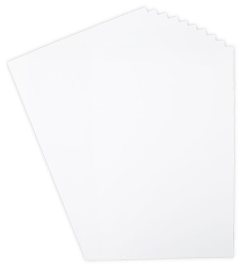 Picture of Sizzix Surfacez Smooth Cardstock 270gms 8.25"X11.75" 60/Pkg-White