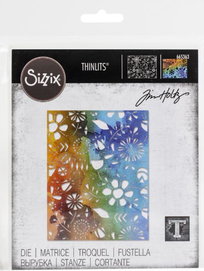 Picture of Sizzix Thinlits Die By Tim Holtz Folk Flowers