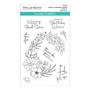 Picture of Spellbinders Clear Acrylic Stamps From The Stylish Ovals-Stylish Oval Birthday Wishes