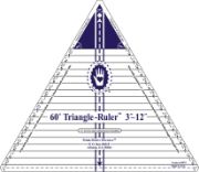 Picture of Marti Michell 12" 60 Degree Triangle Ruler 3 To 12 Inches Finished