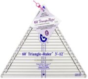 Picture of Marti Michell 12" 60 Degree Triangle Ruler 3 To 12 Inches Finished