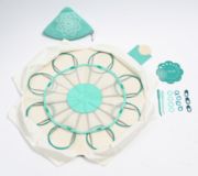 Picture of Knitter's Pride-Mindful Fixed Circular Lace Needles Set 40" Serenity Sizes 1/2.25mm To 8/5mm