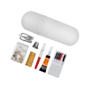 Picture of SINGER Sew'n Stow Sewing Basket Kit 32pcs and Zipper Pouch-Burlap