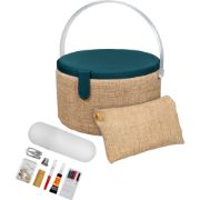 Picture of SINGER Sew'n Stow Sewing Basket Kit 32pcs and Zipper Pouch-Burlap