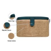 Picture of SINGER Sew'n Stow Sewing Basket Kit 32pcs and Zipper Pouch-Burlap