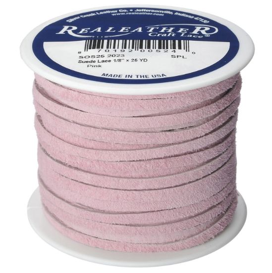 Picture of Suede Lace .125"X25yd Spool Pink