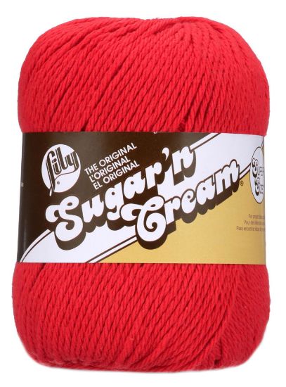 Picture of Sugar'n Cream Yarn - Solids Super Size Red