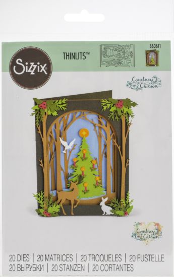 Picture of Sizzix Thinlits Dies By Courtney Chilson Christmas Shadow Box