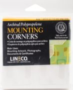 Picture of Polypropylene Photo Mounting Corners 250/Pkg Clear Full View 1.25"