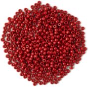 Picture of Pony Beads 6mmx9mm 720/Pkg Opaque Red