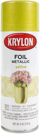 Picture of Krylon(R) Premium Metallic Foil Spray Paint 6oz Yellow