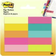 Picture of Post-It Page Markers .5"X1.75" 10/Pkg Assorted Bright