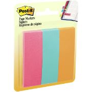 Picture of Post-It Page Markers .875"X2.875" 3/Pkg Assorted