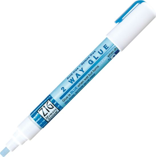 Picture of Kuretake ZIG 2-Way Glue Pen 4mm Chisel Tip