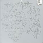 Picture of Quilt Stencils By Julie Mullin 15" Pinecone