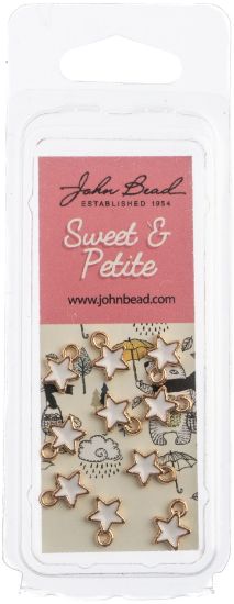 Picture of Sweet & Petite Charms  Tiny Star White, 7x9mm 10/Pkg