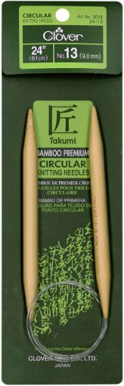 Picture of Takumi Bamboo Circular Knitting Needles 24" Size 13/9mm