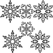 Picture of Quilt Stencils By Julie Mullin 7" & 10" Snowflakes
