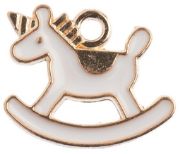 Picture of Sweet & Petite Charms  Rocking Horse White, 16x13mm 10/Pkg