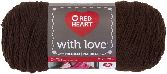 Picture of Red Heart With Love Yarn Chocolate