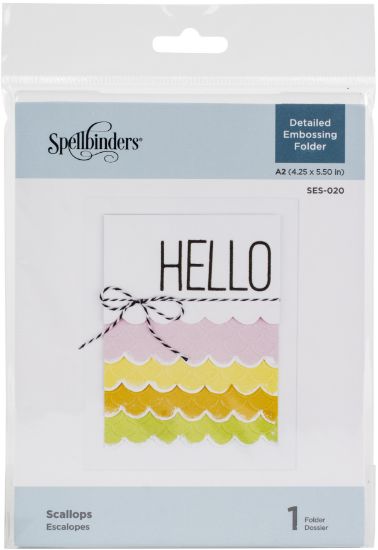 Picture of Spellbinders Embossing Folder Scallops
