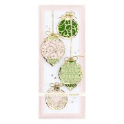 Picture of Spellbinders Etched Dies By Becca Feeken-Slimline Ornaments -Christmas Flourish