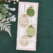 Picture of Spellbinders Etched Dies By Becca Feeken-Slimline Ornaments -Christmas Flourish