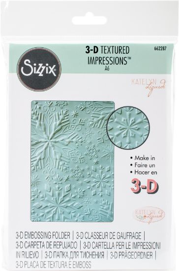 Picture of Sizzix Textured Impressions Embossing Folder-Katelyn Lizardi Winter Snowflakes