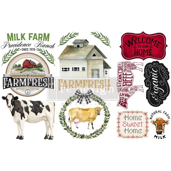 Picture of Prima Marketing Re-Design Decor Transfers 6"X12" 3/Sheets Home & Farm