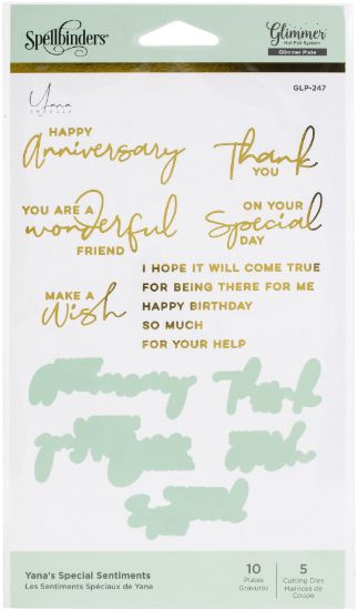 Picture of Spellbinders Glimmer Hot Foil Plate & Die By Yana Smakula Special Sentiments