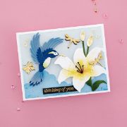 Picture of Spellbinders Stencil-Hummingbird Textures