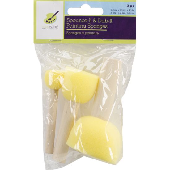 Picture of Spounce It & Dab It Painting Sponges 3/Pkg 3.75", 1.5" & 1.25"